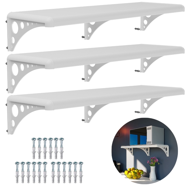 Prateleira Multiuso Branca Com Suporte | 100x20cm | Astra | K